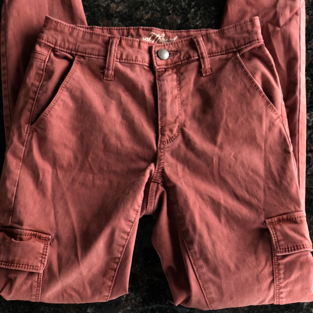 GREAT BUY! Mauve Pink Cargo Pants